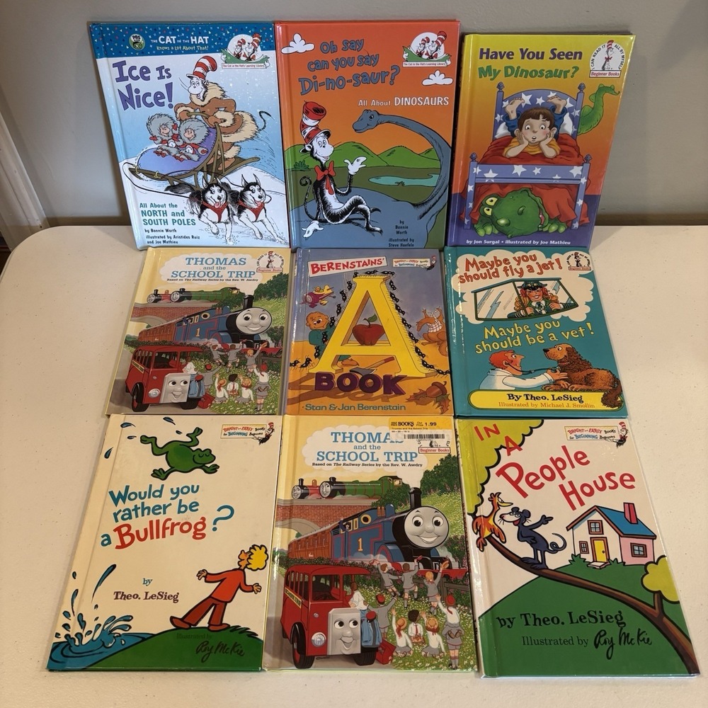 Bright and Early & I Can Read It By Myself Beginner Books Dr. Seuss Lot Of 9